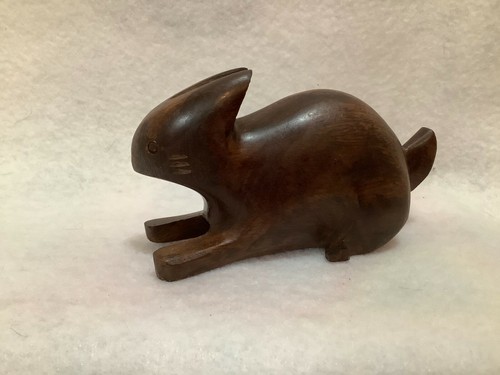 Hand carved small - hand, rabbit