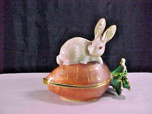 Enamel jeweled hinged - jeweled,